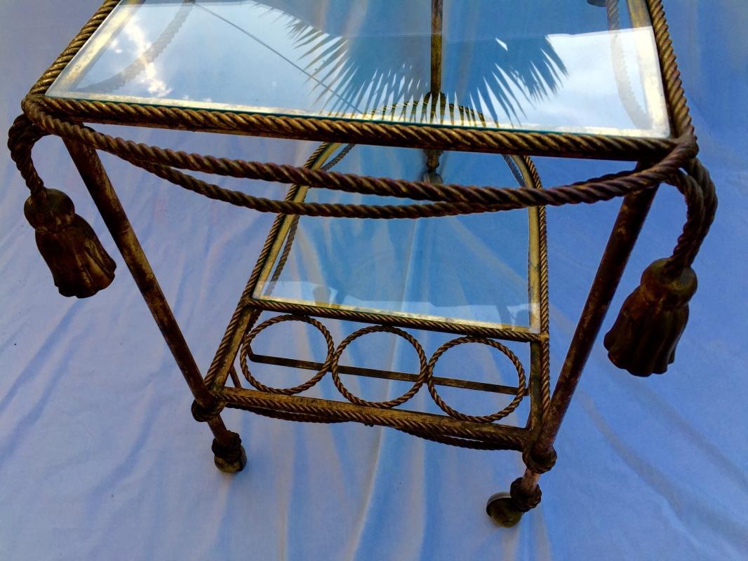 Hollywood Regency vintage Italian Bar Cart