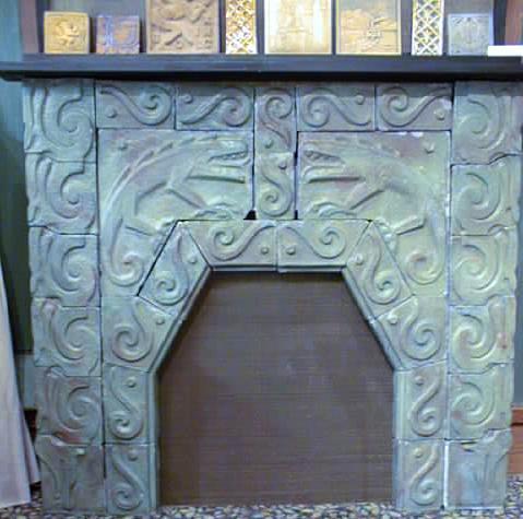 Tile Fireplace Surround Arts & Crafts