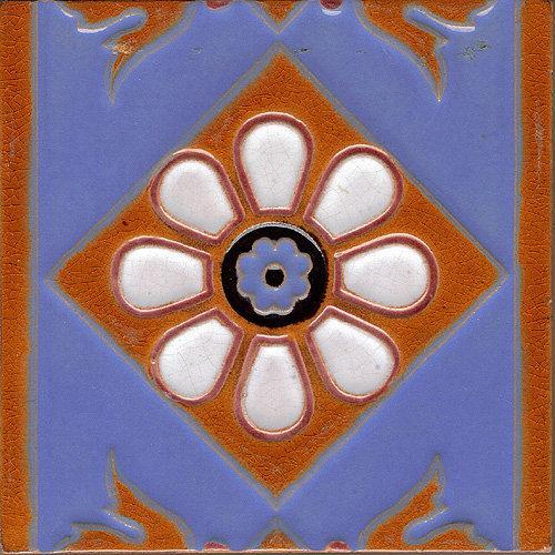 English Majolica Tile Maw