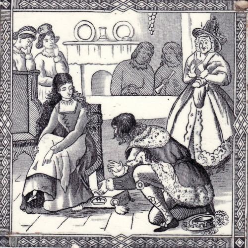English Transfer Tile Cinderella