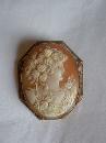 Exquisite Shell Cameo Brooch/Pin, Circa 1900