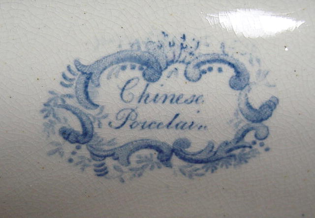 Staffordshire Blue Tureen Cover c1820.