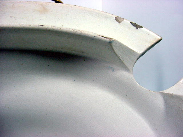 Staffordshire Blue Tureen Cover c1820.
