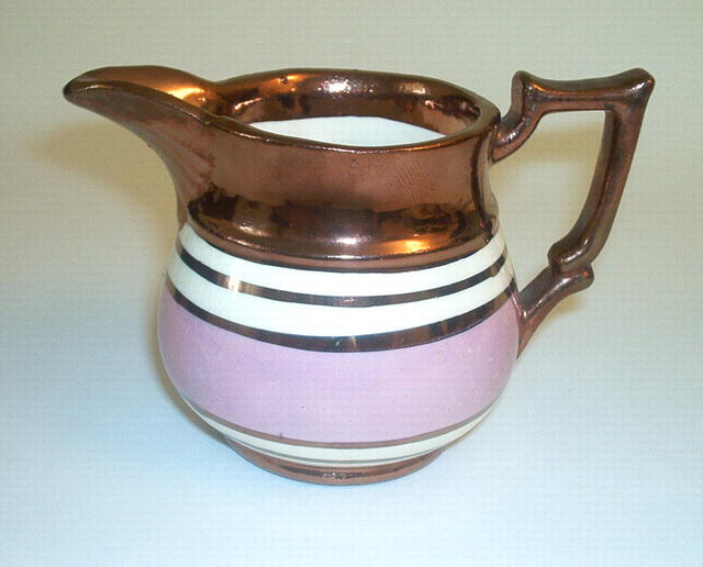 Copper Luster China pitcher