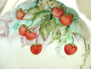 Hand painted Strawberries Plate