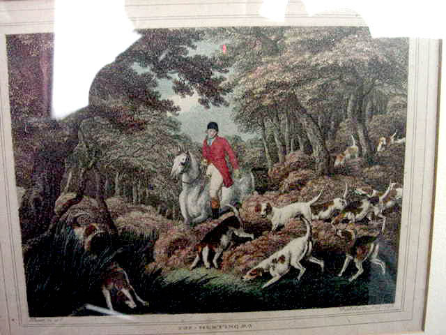 Pair of Howitt Fox Hunting prints, 1812.
