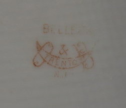 OTT & BREWER Belleek Cup & Saucer - ANTIQUE -