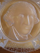 WASHINGTON Bicentennial Pattern Glass Plate 1932