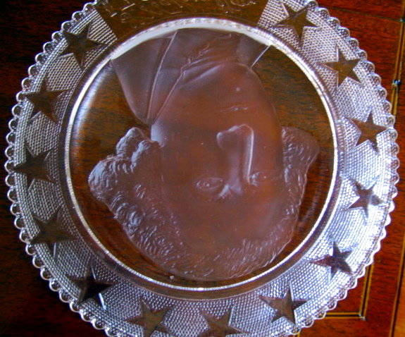 WASHINGTON Bicentennial Pattern Glass Plate 1932
