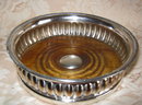 SHEFFIELD Silver WINE Coasters - Pair - ANTIQUE