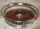 SHEFFIELD Silver WINE Coasters - Pair - ANTIQUE
