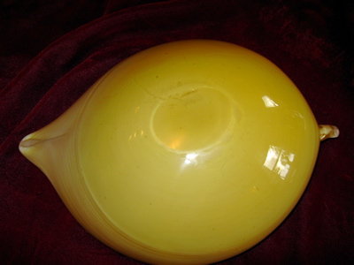 MURANO Glass LEAF Bowl - Reds and Gold -