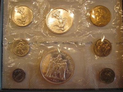 MONNAIE de Paris FLEURS de Coins 1969 French PROOF Set