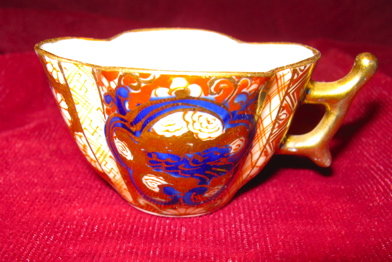 Hokutosha Miniature Imari Cup & Saucer Occupied Japan