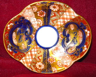Hokutosha Miniature Imari Cup & Saucer Occupied Japan