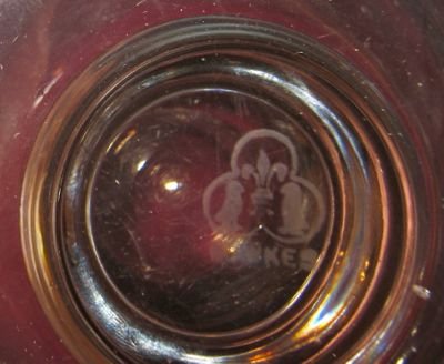 HAWKES Iris Footed Vase - ANTIQUE -