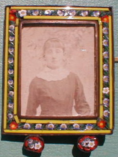 Italian Micro Mosaic, Antique Miniature Frame