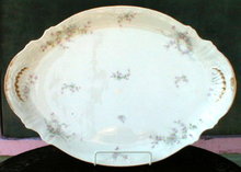 HAVILAND Limoges PLATTER Roses Large -ANTIQUE-