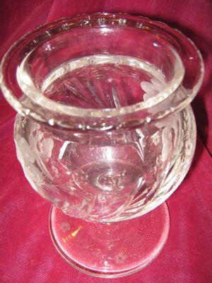 HAWKES Iris Footed Vase - ANTIQUE -