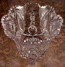 CUT Glass ICE Bucket 2 Handle, ABCG -ANTIQUE-