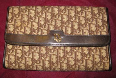 Christian Dior Clutch Bag - DIOR Logo Print -