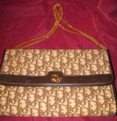 Christian Dior Clutch Bag - DIOR Logo Print -