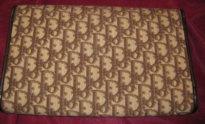 Christian Dior Clutch Bag - DIOR Logo Print -