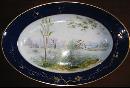 European Hand Painted Scenic Platter - ANTIQUE -