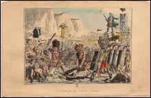 John Leech Etchings 1864. 8 plates from Comic History of England