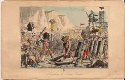 John Leech Etchings 1864. 8 plates from Comic History of England