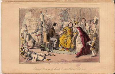 John Leech Etchings 1864. 8 plates from Comic History of England