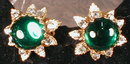 DeMARIO Necklace Earring SET VINTAGE Green