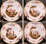 FRENCH Scenic CHARGERS K&G HP Plates ANTIQUE