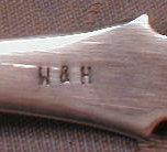 WOOD Hughes SILVER Ladle - LARGE - ANTIQUE -
