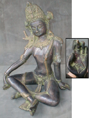 Bronze Tantric Buddha Vajradhara Shakti EROTIC