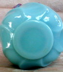 FENTON Cased GLASS Vase LILAC 6.5 inches TALL