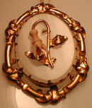 Victorian Brooch Coral, Gold ANTIQUE