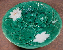 HOLDCROFT Pond LILY Compote - SIGNED - Antique-