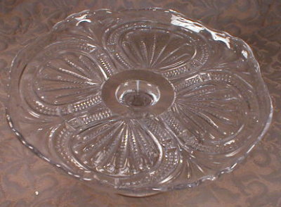 CAKE Stand ADMIRAL Ribbed Ellipse - PEDESTAL -