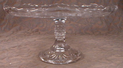 CAKE Stand ADMIRAL Ribbed Ellipse - PEDESTAL -