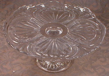 CAKE Stand ADMIRAL Ribbed Ellipse - PEDESTAL -