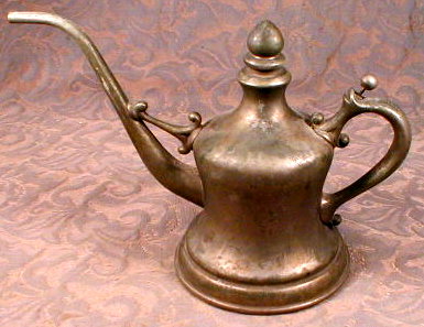 ALCOHOL Oil Can ANTIQUE Thumb Pump BUFFALO