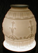 SATIN Glass SHADES Victorian PAIR - Antique -