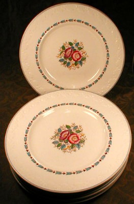 WEDGWOOD Corinthian EVENLODE Plates -Eight (8)-