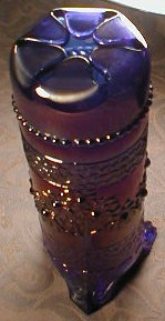 FENTON Hat PIN Holder CARNIVAL Blue ANTIQUE