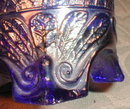 FENTON Hat PIN Holder CARNIVAL Blue ANTIQUE