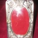 STERLING Silver OVAL Frame - Floral Repousse -