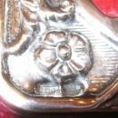 STERLING Silver OVAL Frame - Floral Repousse -