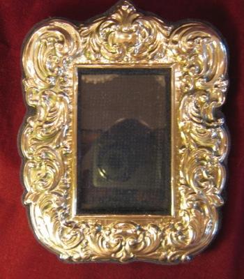 STERLING Silver REPOUSSE Frame, Florence Italy