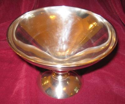Georg Jensen Style Sterling Silver Pedestal Bowl